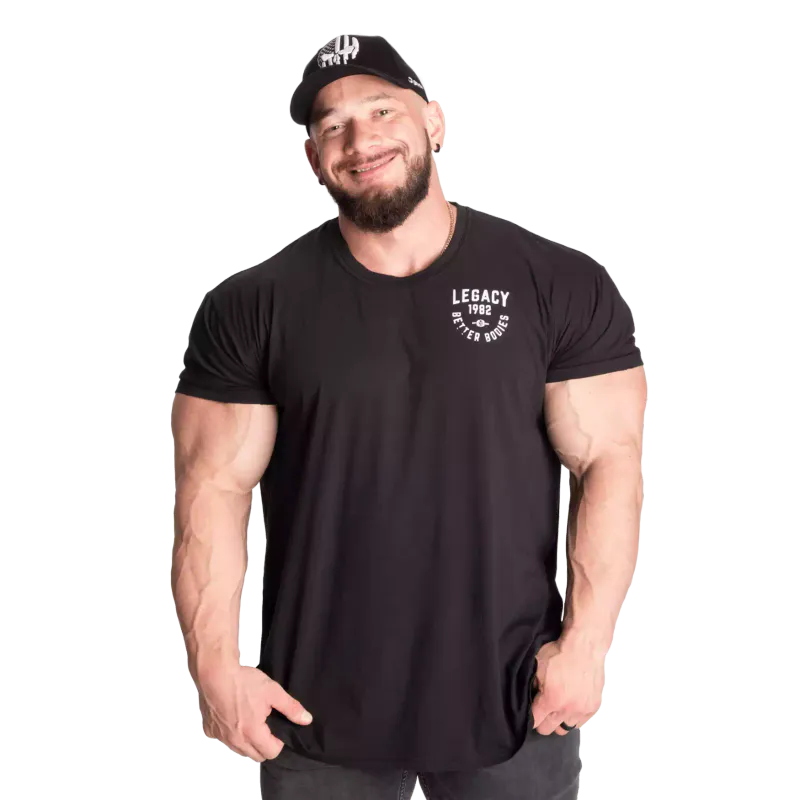 Better Bodies Legacy Street Tee, svart t-skjorte