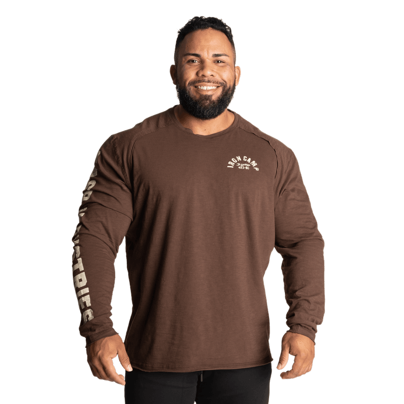 Gasp Throwback LS Tee, timber genser