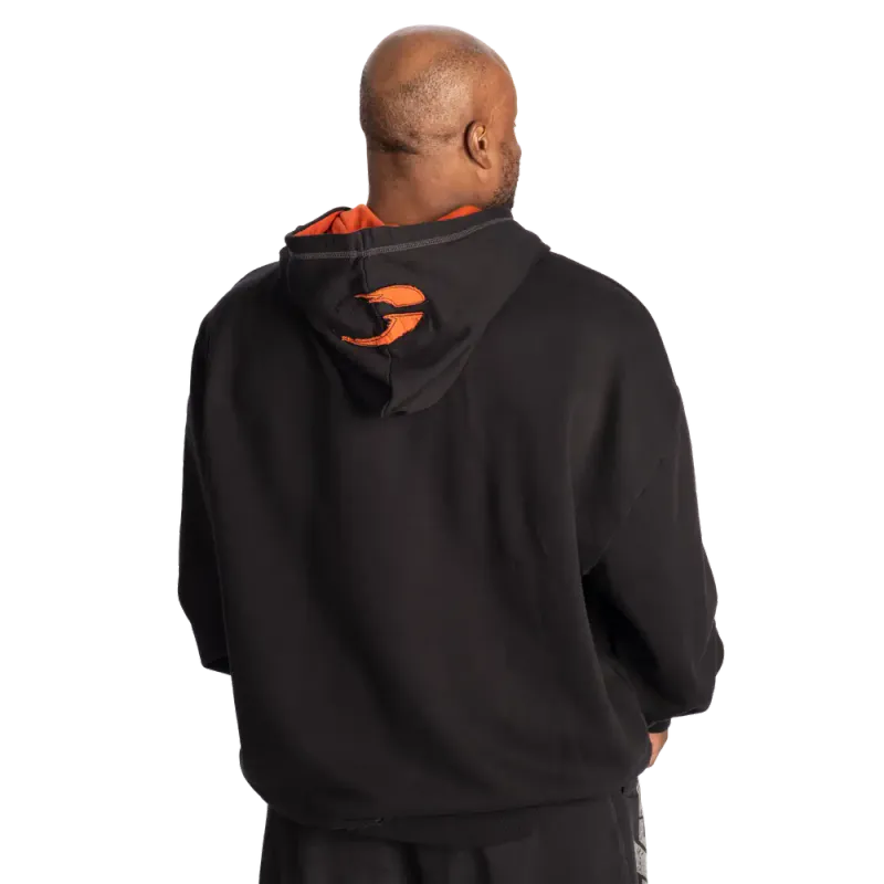 Gasp Hood Sweater, svart/oransje hettegenser