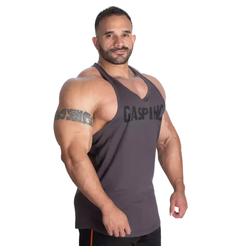 Gasp Essential T-back, Iron grå singlet