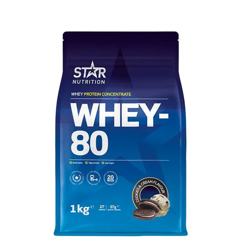 Star Nutrition Whey-80, 1 kg proteinpulver