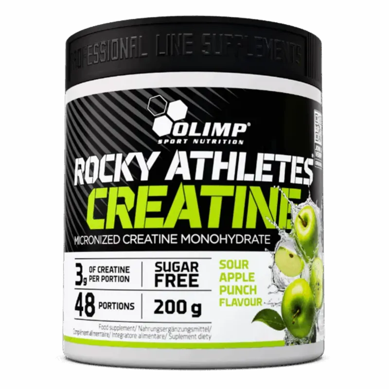 Olimp Rocky Athletes Creatine Powder 200g, kreatin med smak