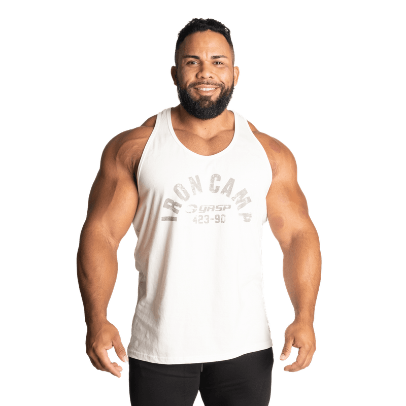 GASP Throwback Tank, off white singlet