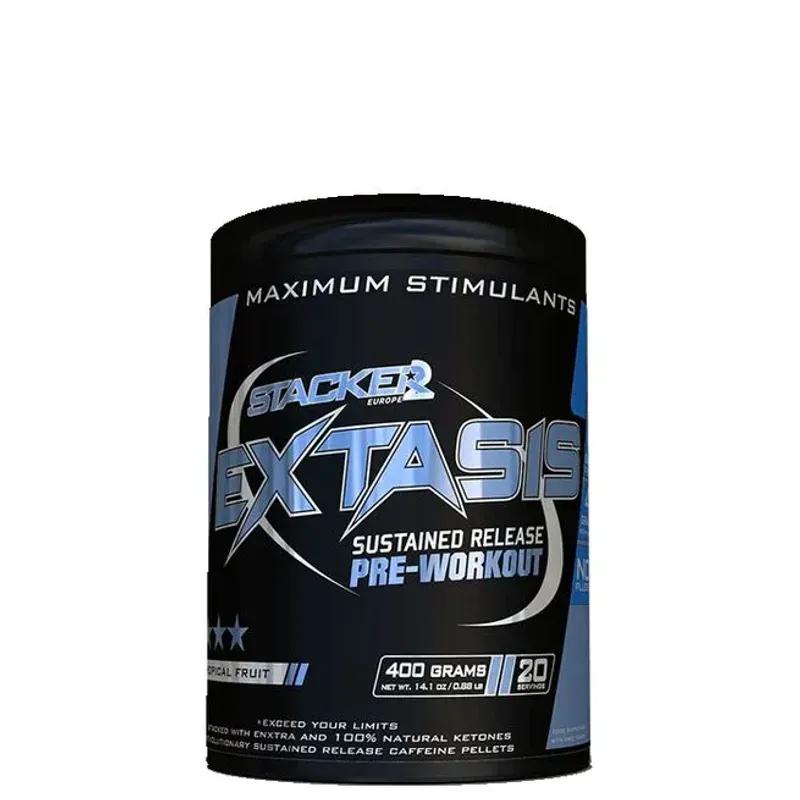 3 x Stacker Extasis Pre Workout 400g, PWO