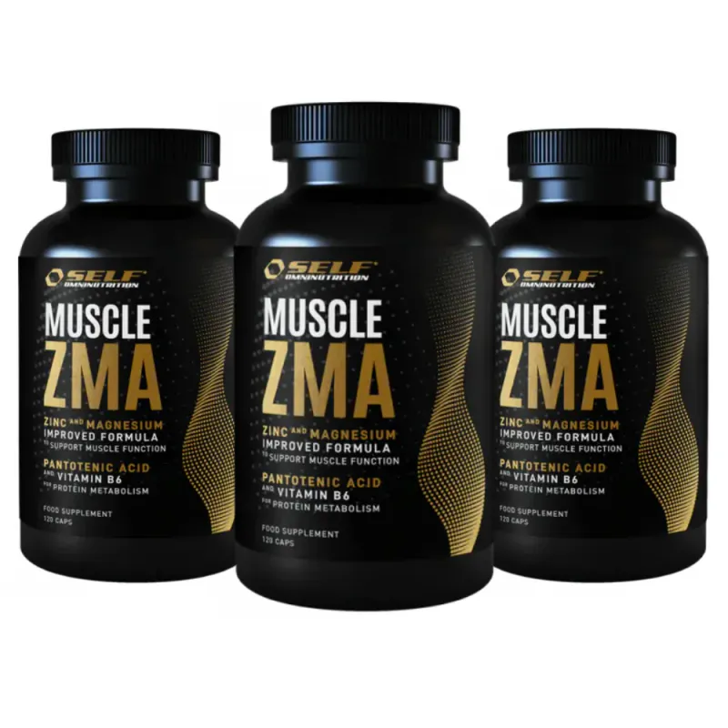 3 x Self Muscle ZMA 120 kapsler