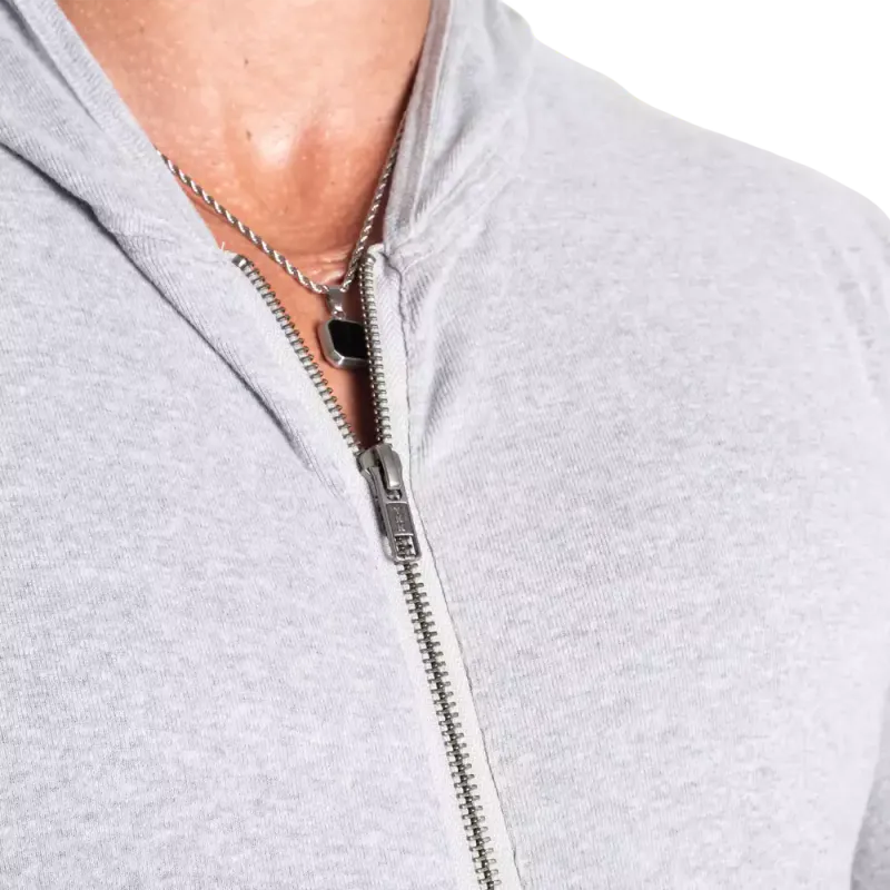 Better Bodies Light Zip Hoodie, lys grå hettejakke
